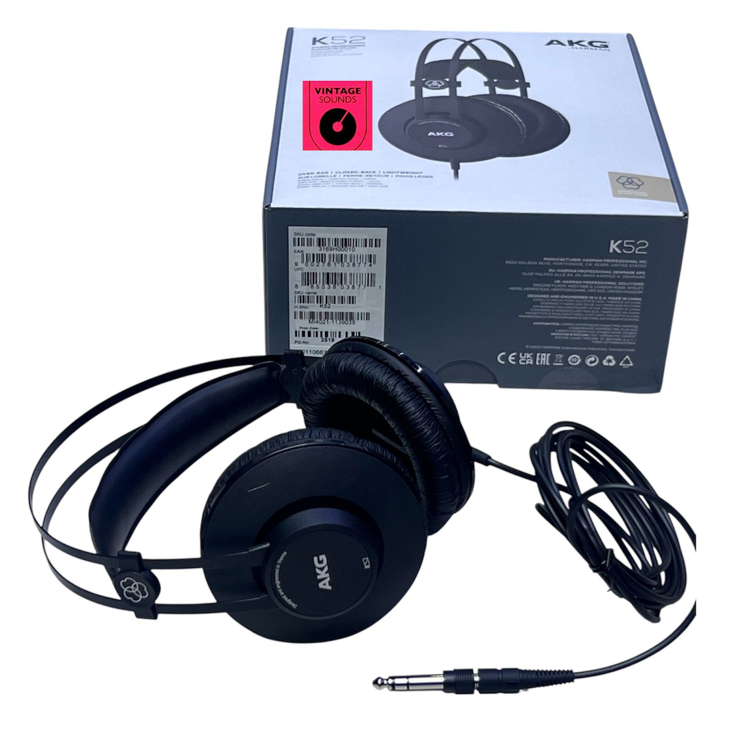 AKG K52 Closed-Back Studio Headphones | Professional Monitoring Headphones - Image 2