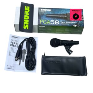 Shure PGA58 Dynamic Vocal Microphone | Professional Live Performance Mic
