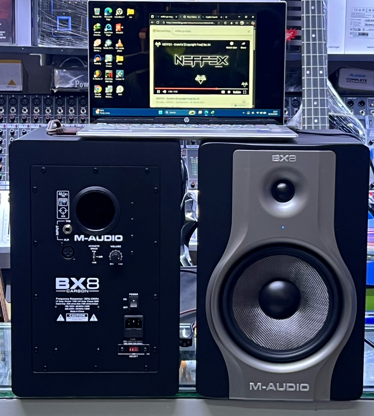 M-Audio BX8 Carbon Studio Monitor Speakers (Pair) | Professional Studio Reference Monitors