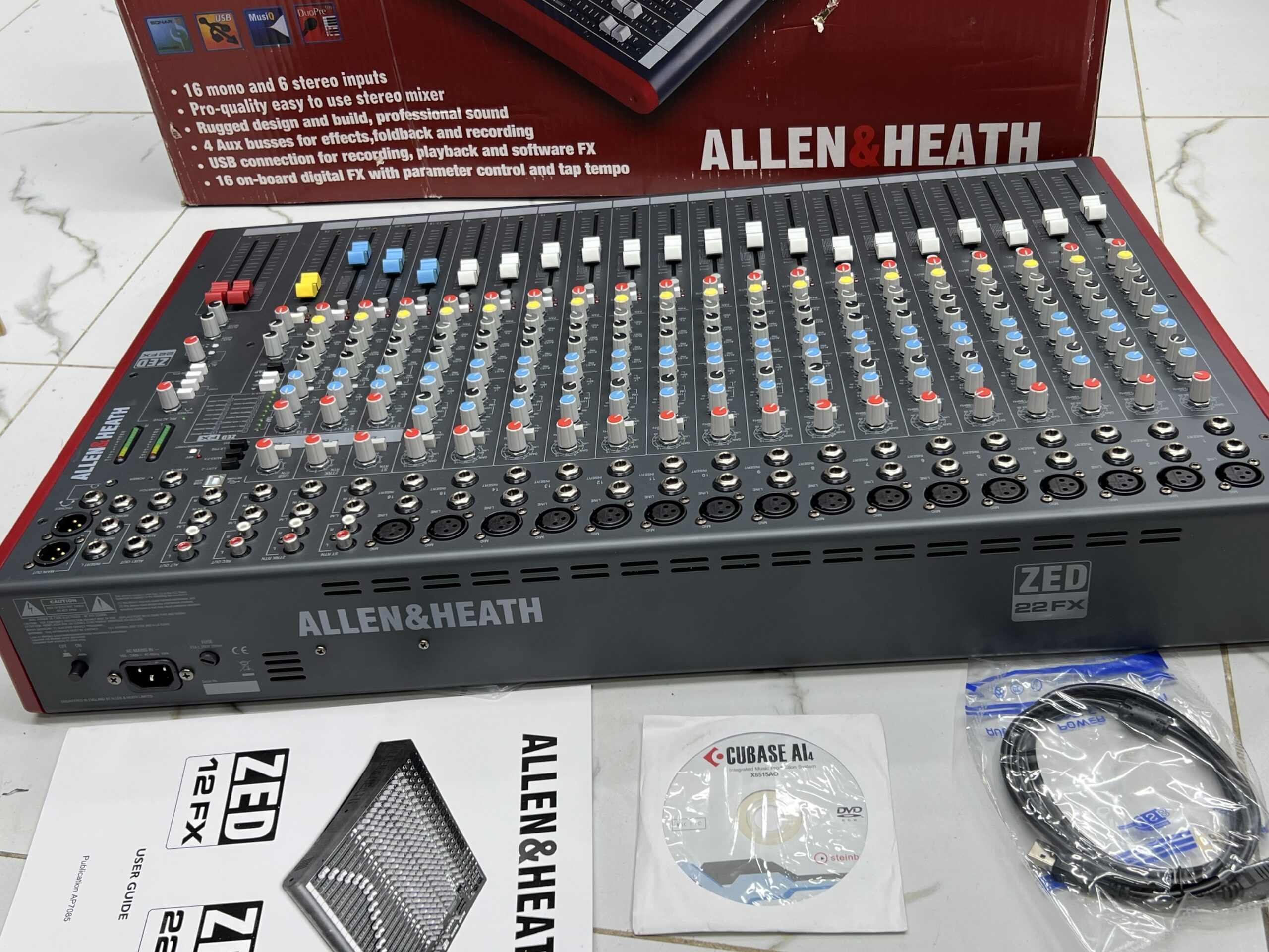 Allen & Heath ZED-22FX 22-Channel Mixer with USB Interface and Onboard Effects - Image 2