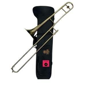 Yamaha Standard Tenor Trombone – Premium Bb Student Instrument with Gold Lacquer Finish, 8-Inch Yellow Brass Bell, and Smooth Nickel Silver Inner Slide